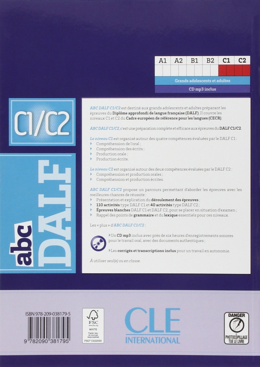 ABC DALF - Niveaux C1/C2 + CD 