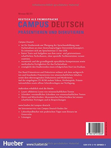  Campus Deutsch: Prasentieren und Diskutieren Buch + CD-Rom