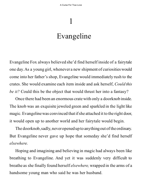 کتاب A Curse for True Love SPECIAL EDITION by Stephanie Garber