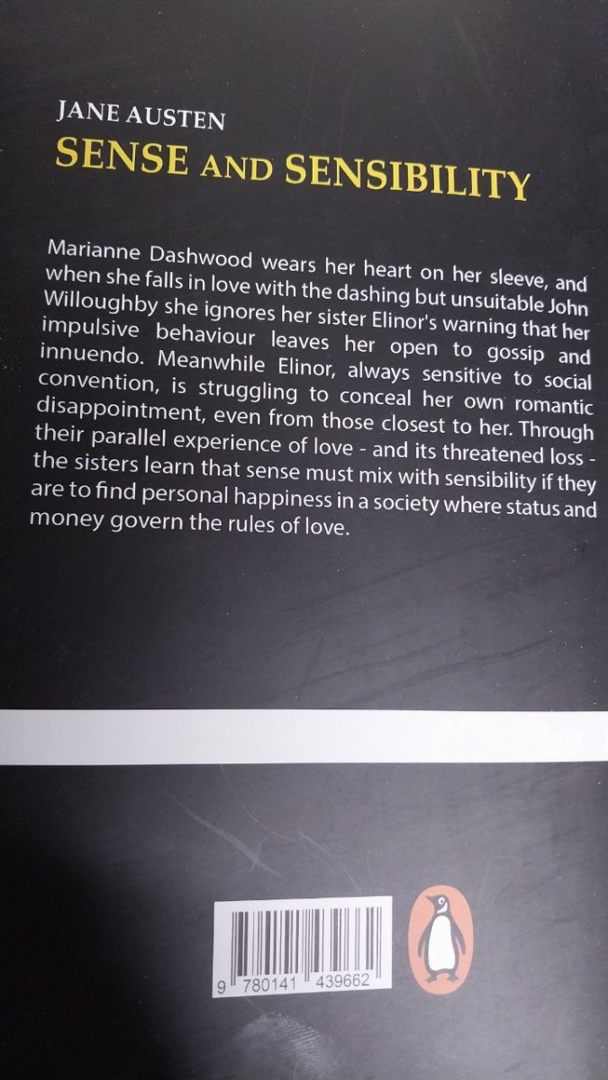 کتاب SENSE AND SENSIBILITY BY JANE AUSTEN penguin classics