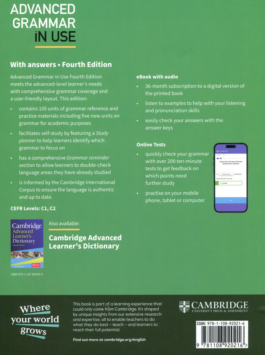 Advanced Grammar In Use 4th edition