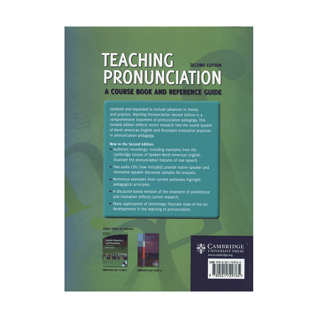  Teaching Pronunciation A Course Book and Reference Guide second Edition
