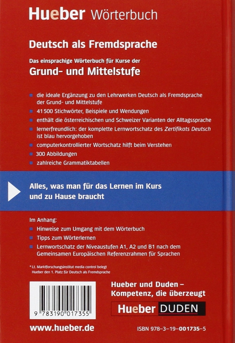  Hueber Worterbuch Deutsch Als Fremdsprache