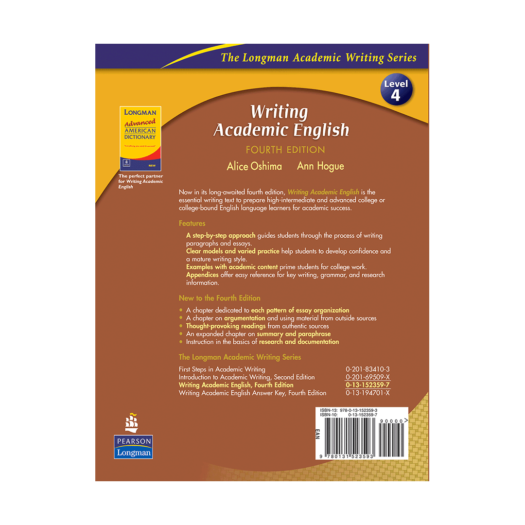 Writing Academic English 4 fourth edition 