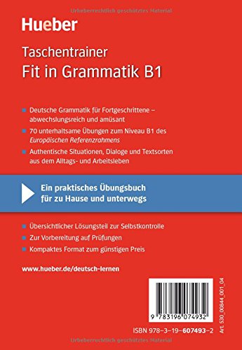  deutsch üben taschentrainer fit in grammatik b1