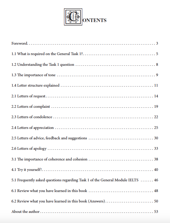 IELTS General Task 1: How to write at a band 9 level