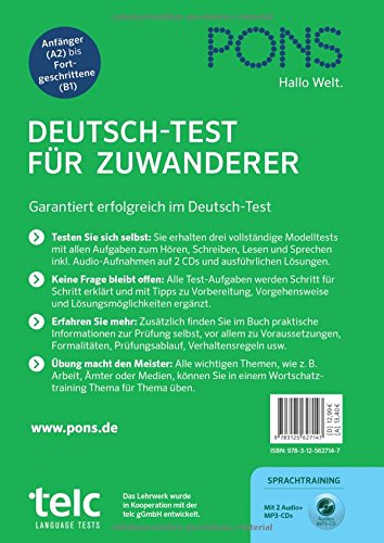  PONS DEUTSCH-TEST FÜR ZUWANDERER