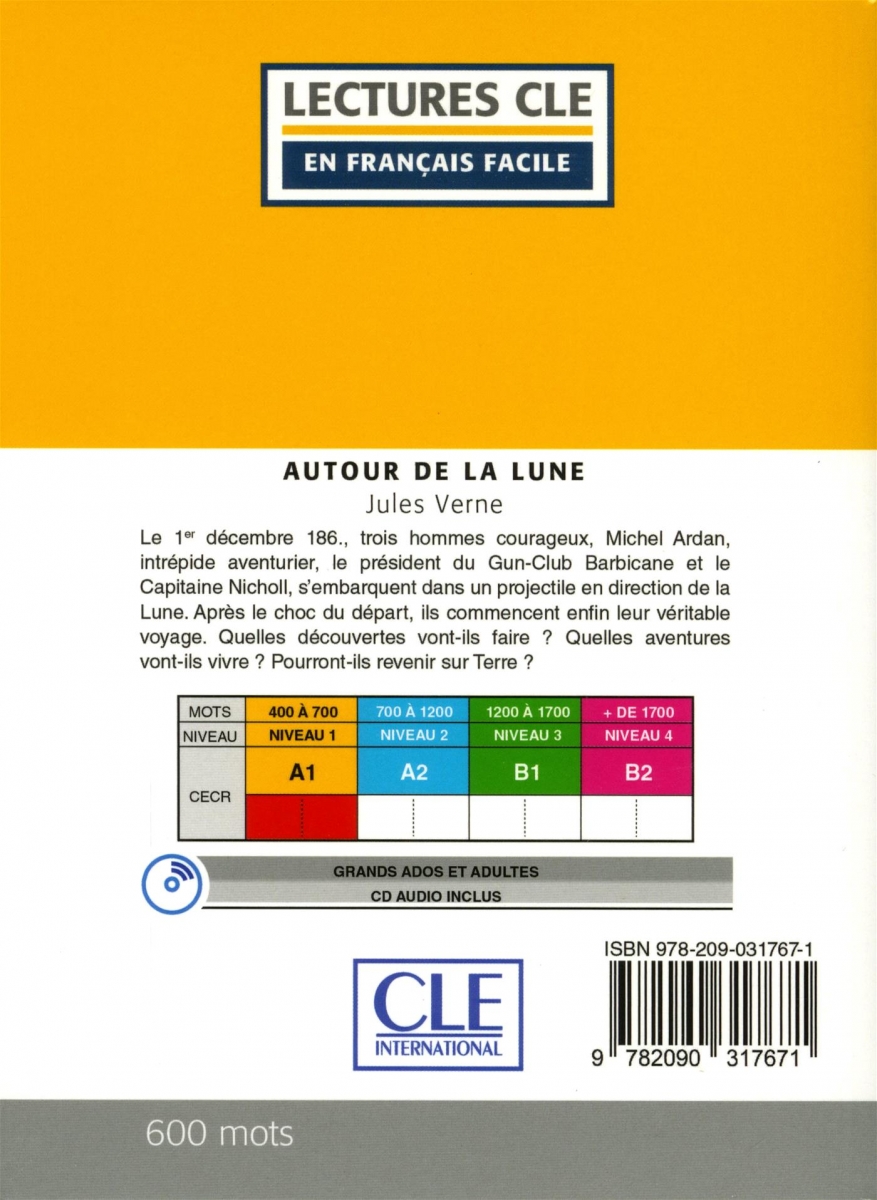 Autour de la lune - Niveau 1/A1 + CD - 2eme edition