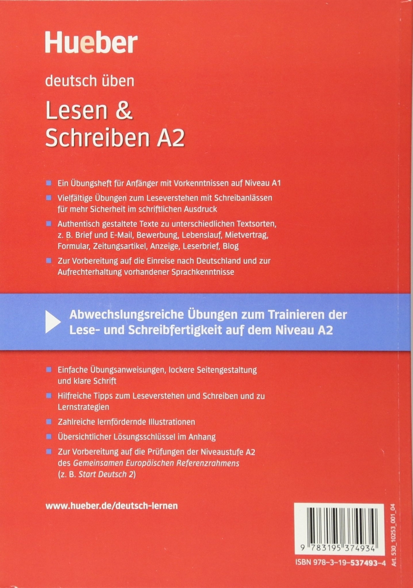  Lesen and Schreiben A2 