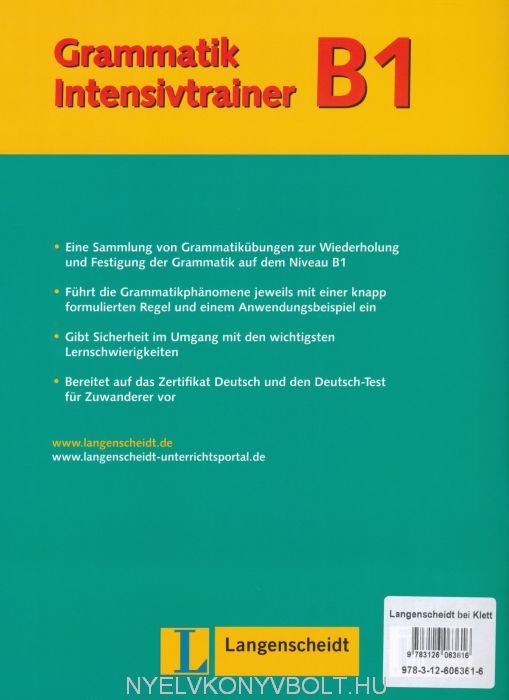 Grammatik Intensivtrainer B1