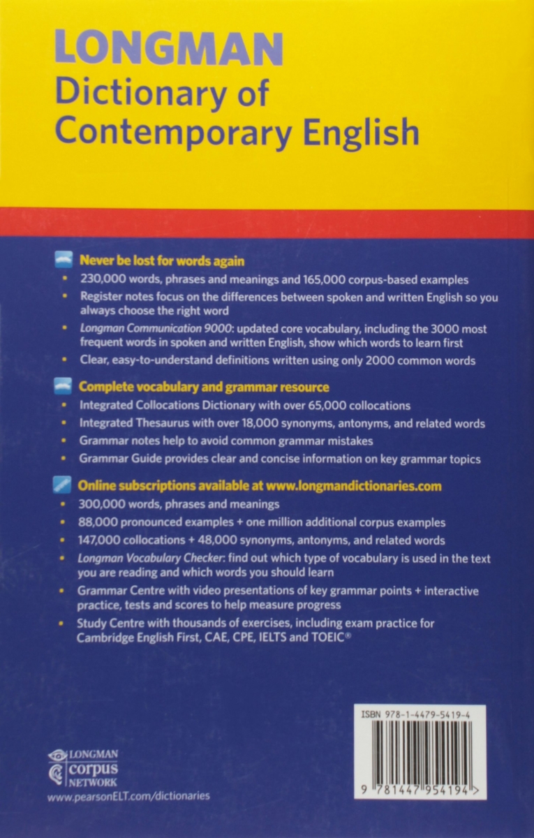 Longman Dictionary of Contemporary English 6th Edition