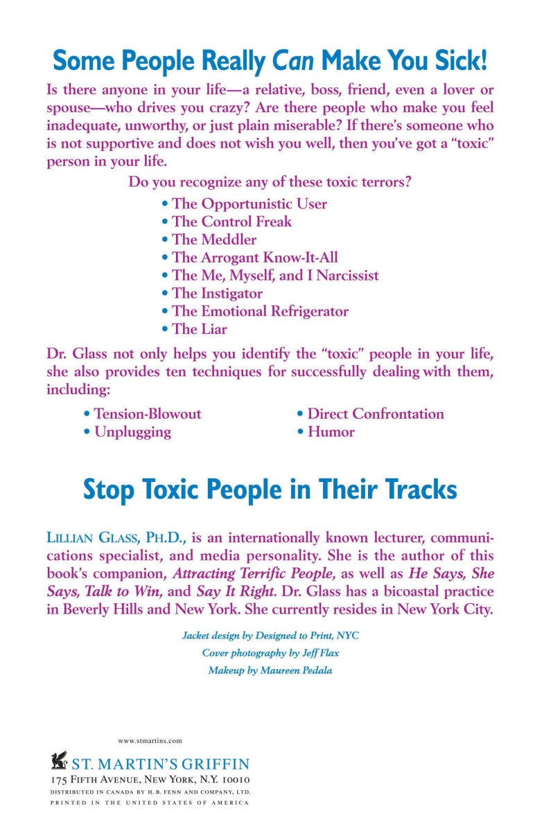 کتاب Toxic People: 10 Ways Of Dealing With People Who Make Your Life Miserable