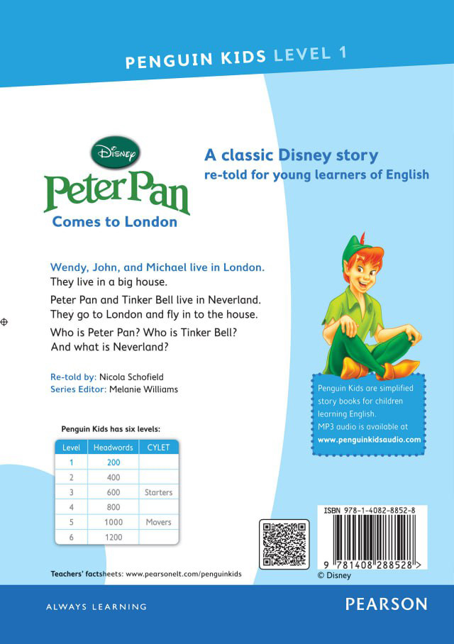 pearson peter pan level 1+QR
