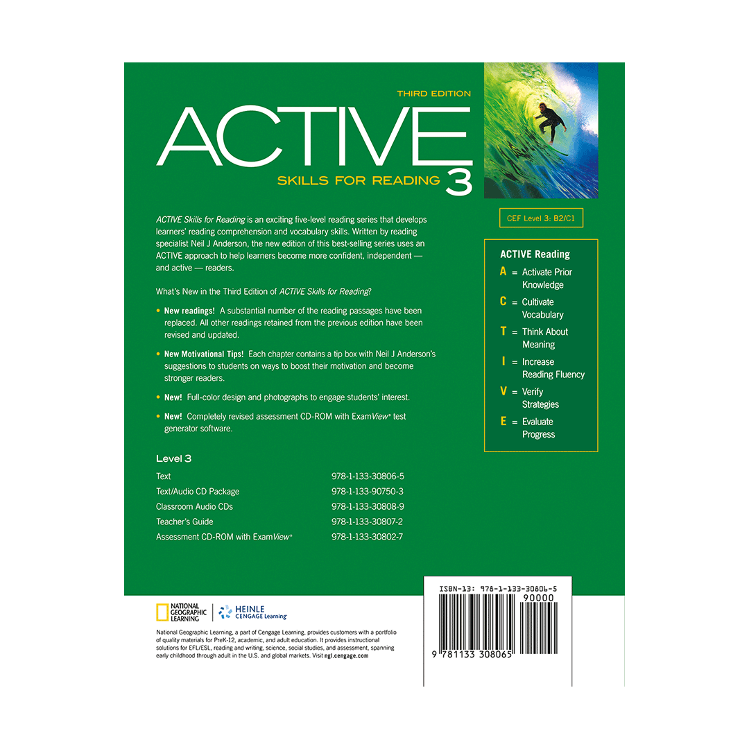 ACTIVE Skills for Reading 3 third edition وزیری 