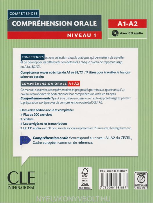 Comprehension orale 1 - Niveau A1/A2 + CD - 2eme edition