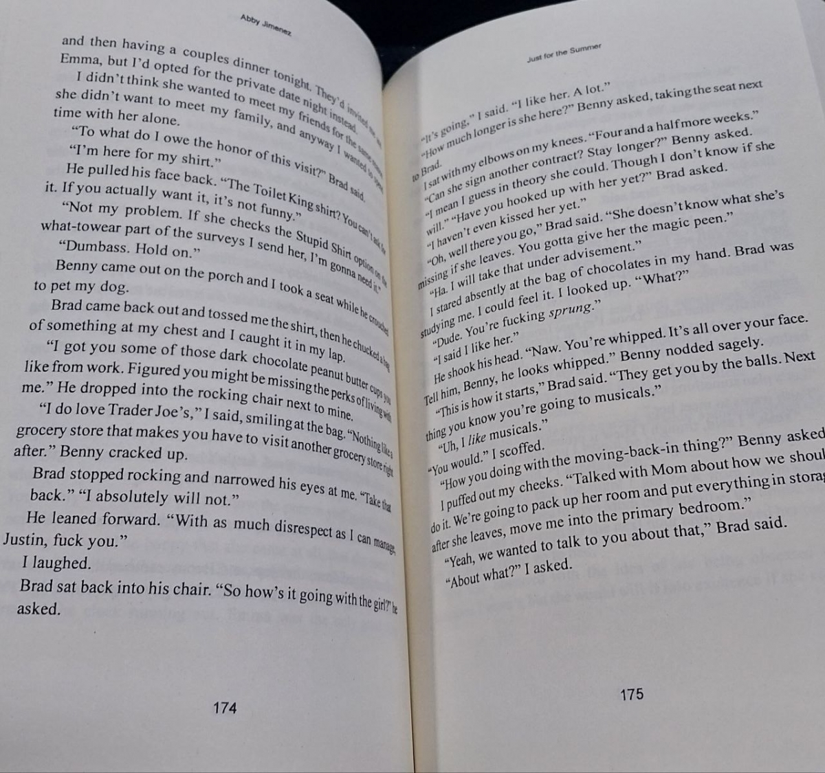 کتاب Just for the summer by Abby Jimenez