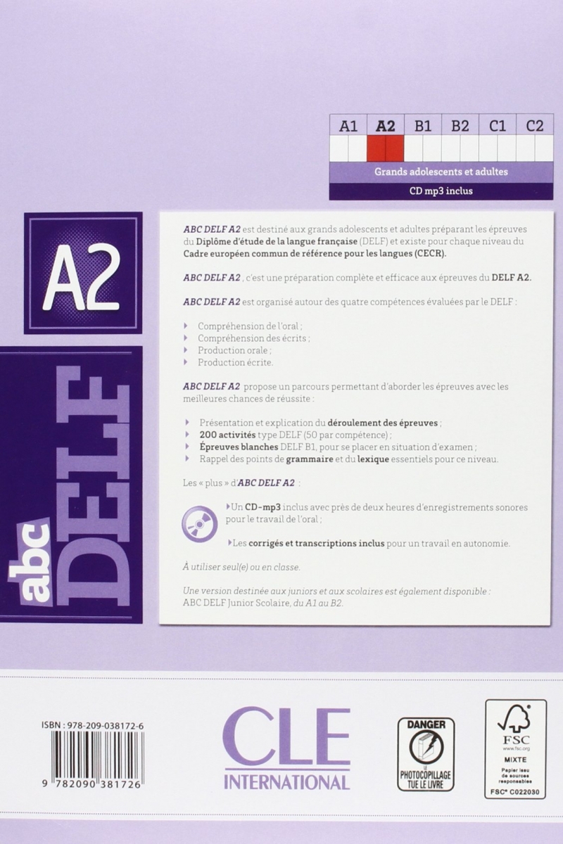  ABC DELF - Niveau A2 + CD