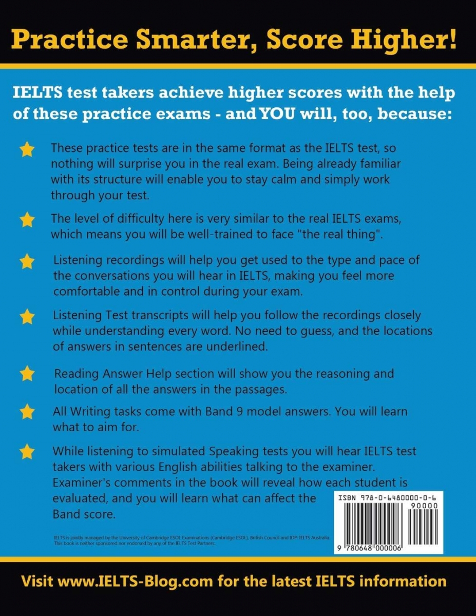 IELTS 5 Practice Tests, Academic Set 2: Tests No. 6-10 