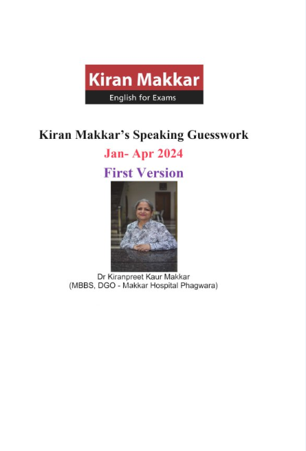 Makkar IELTS Speaking Guesswork Jan-Apr 2024