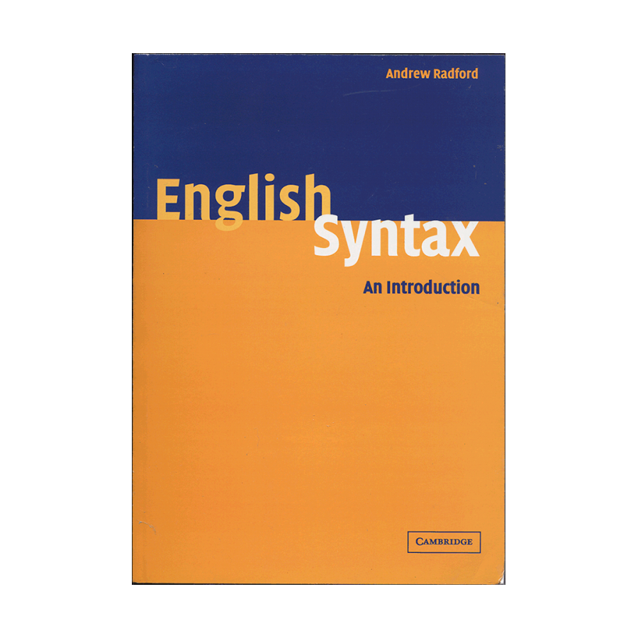  کتاب English Syntax an inroduction