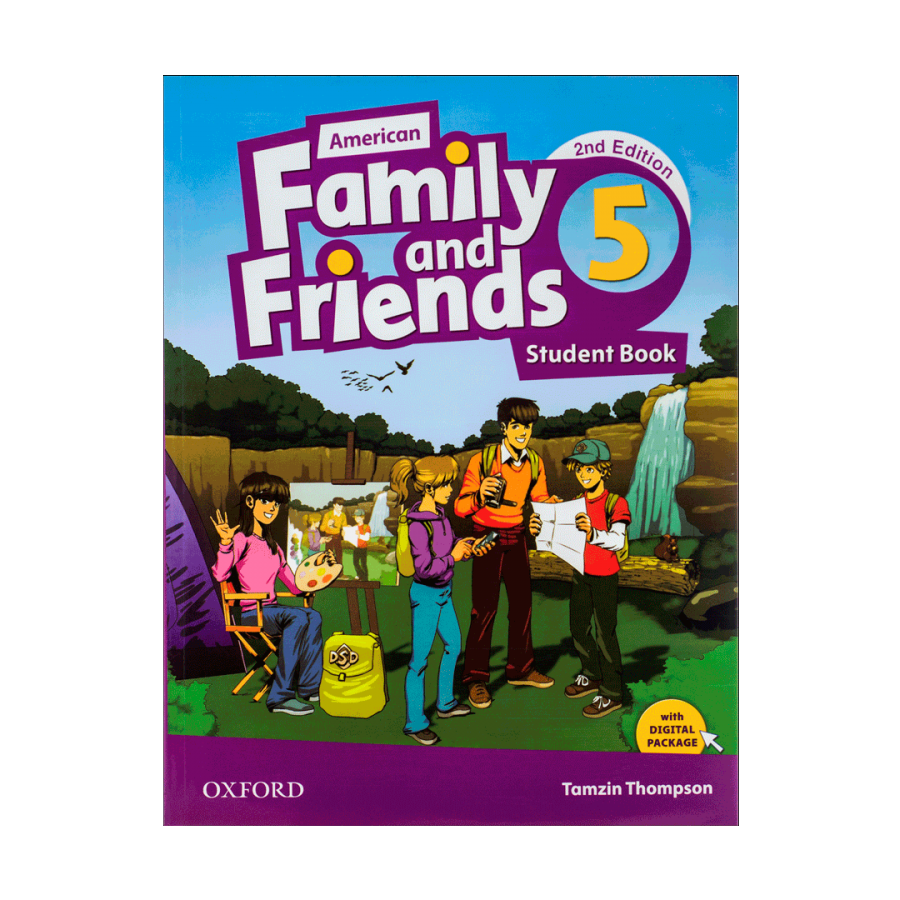 American Family and Friends 5 (2nd) SB+WB+DVD وزیری