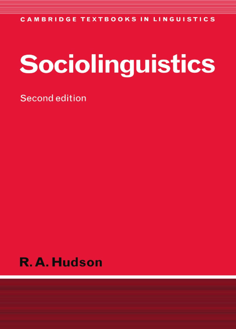 Sociolinguistics هادسن