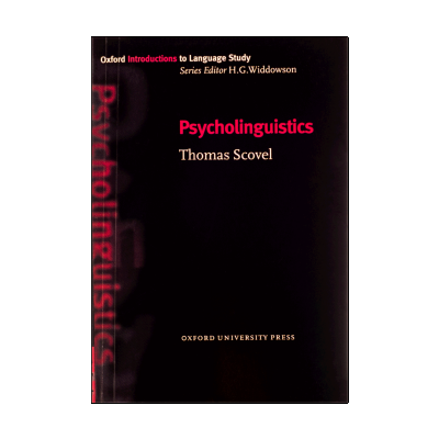 Psycholinguistics scovel