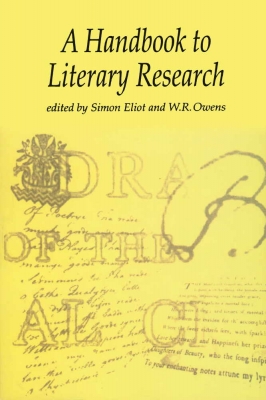 A Handbook to Literary Research 