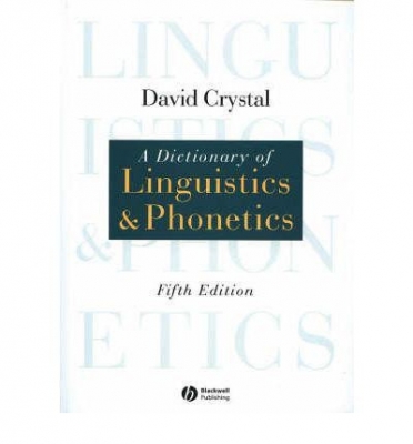 A Dictionary of Linguistics and Phonetics 5th Edition
