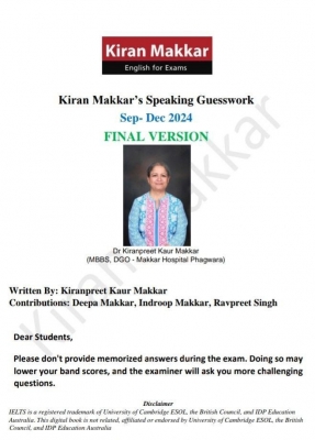 کتاب MAKKAR IELTS SPEAKING GUESSWORK SEP-DEC 2024