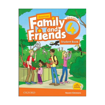 American Family and Friends 4 (2nd) SB+WB+DVD  وزیری
