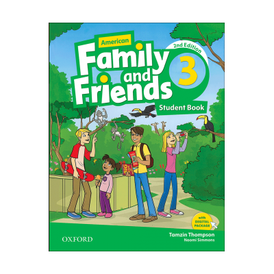American Family and Friends 3 (2nd) SB+WB+DVD  وزیری